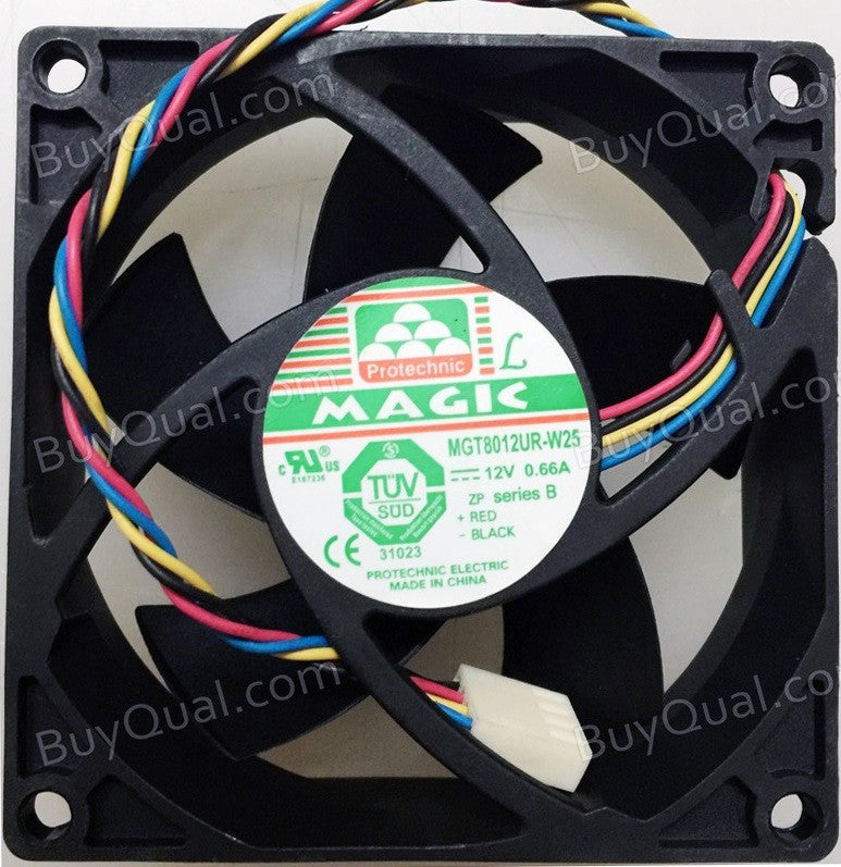 Magic MGT8012UR-W25 12V 0.66A 4wires Cooling Fan Magic MGT8012UR-W25 12V 0.66A 4wires Cooling Fan